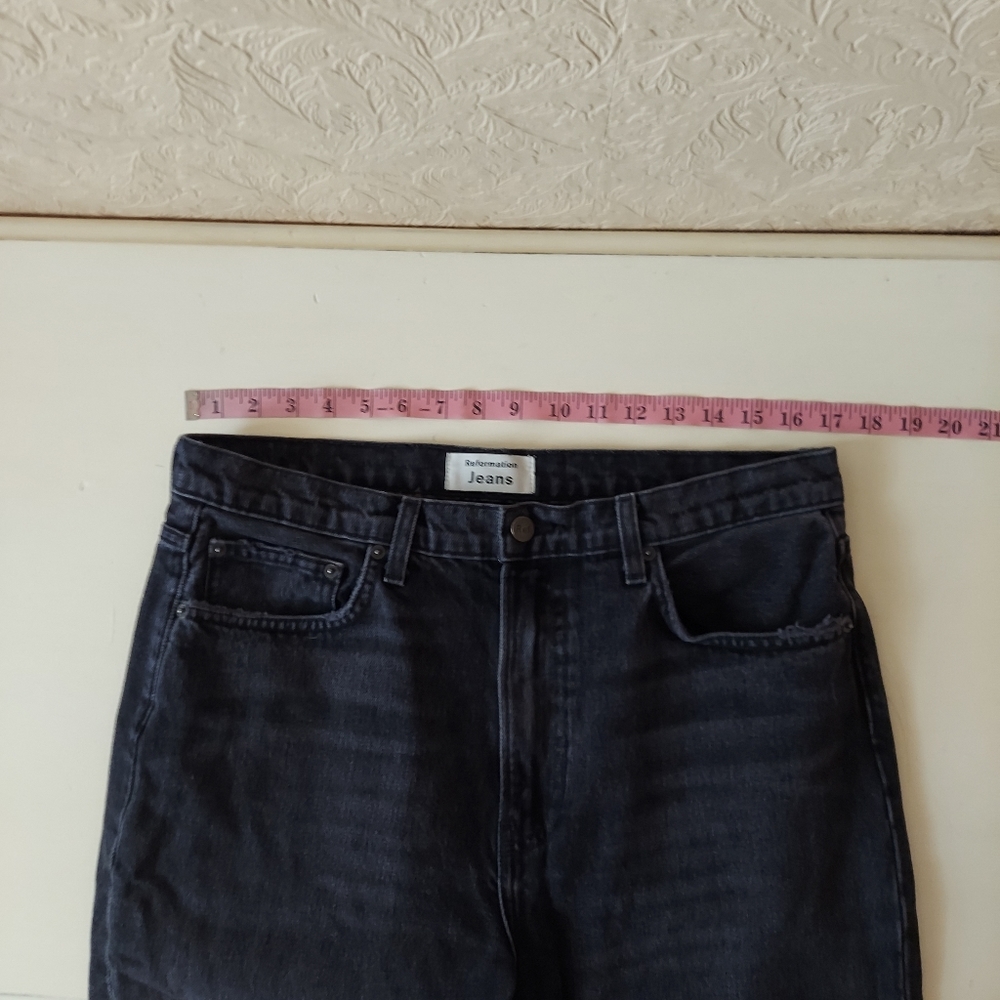 Reformation Julia High Cigarette Jeans in Pacific wash Sz 31 - Picture 11 of 13